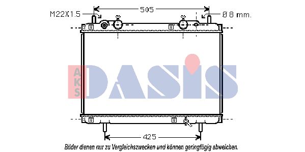 AKS DASIS radiatorius, variklio aušinimas 081450N